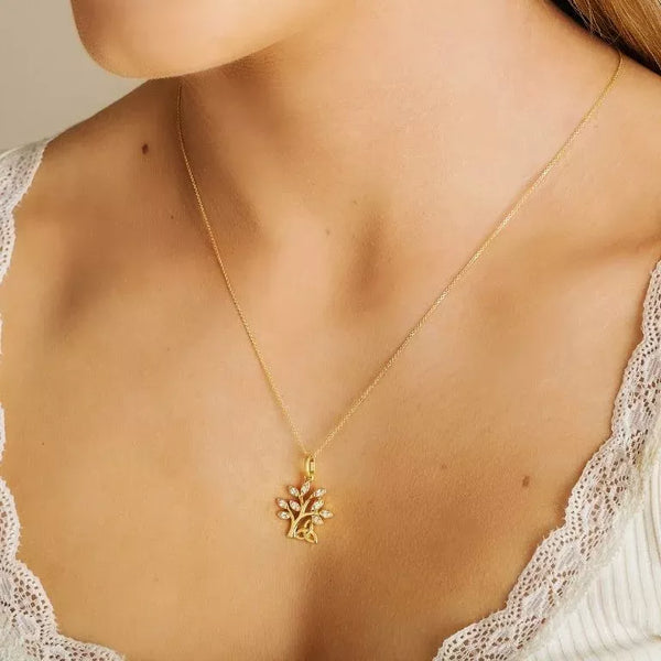 Diamond Tree of Life Pendant