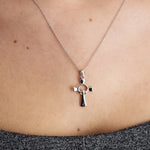 Sterling Silver Celtic Cross Claddagh Pendant
