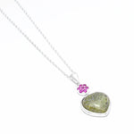 Connemara Marble Sterling Silver Heart Pendant
