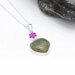 Connemara Marble Sterling Silver Heart Pendant