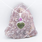 Connemara Marble Sterling Silver Heart Pendant