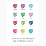 Birthstone Family Claddagh Pendant