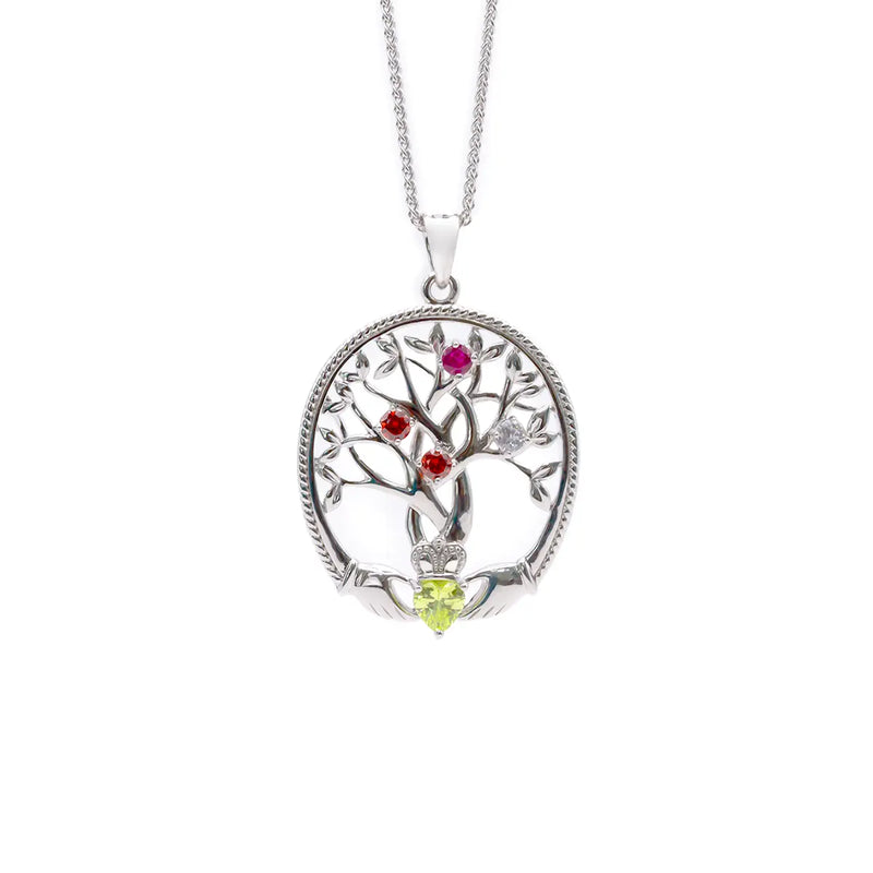1 Heart Stone + 4 Birthstones