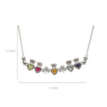 Family Birthstone Claddagh Shamrock Pendant