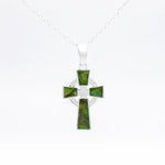 Connemara Marble Celtic Cross Pendant