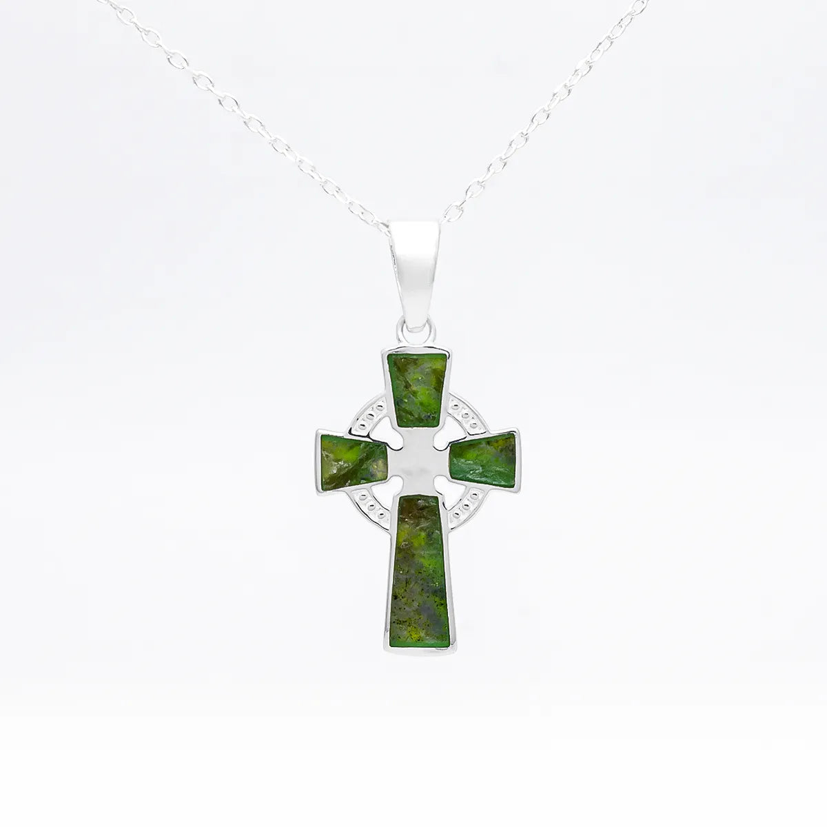 Connemara Marble Celtic Cross Pendant – view 4