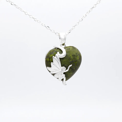 Connemara Marble Irish Fairy Pendant