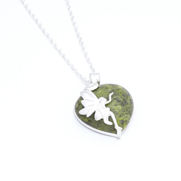 Connemara Marble Irish Fairy Pendant