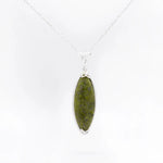 Connemara Marble Trinity Knot Marquise Pendant