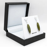 Connemara Marble Trinity Knot Marquise Earrings