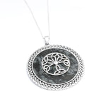 Connemara Marble Large Celtic Tree of Life Pendant