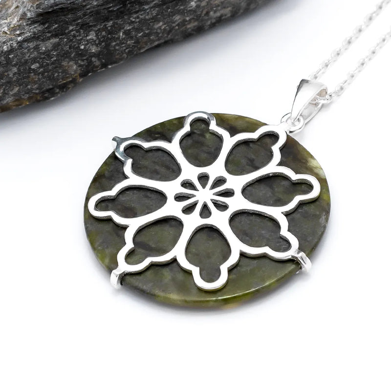 Connemara Marble Celtic Pendant
