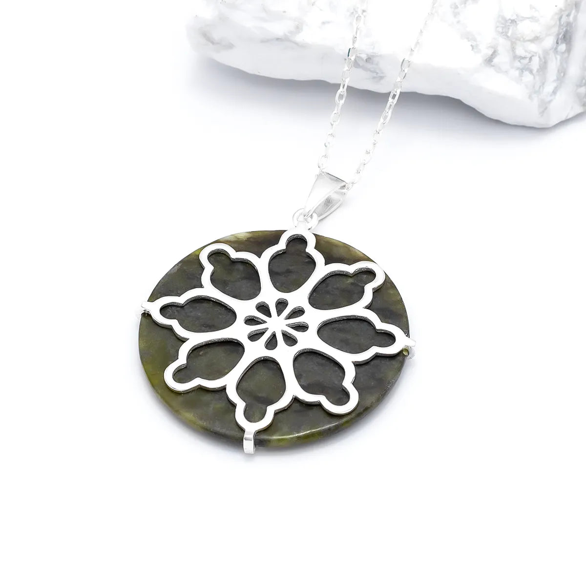 Connemara Marble Celtic Pendant – view 5