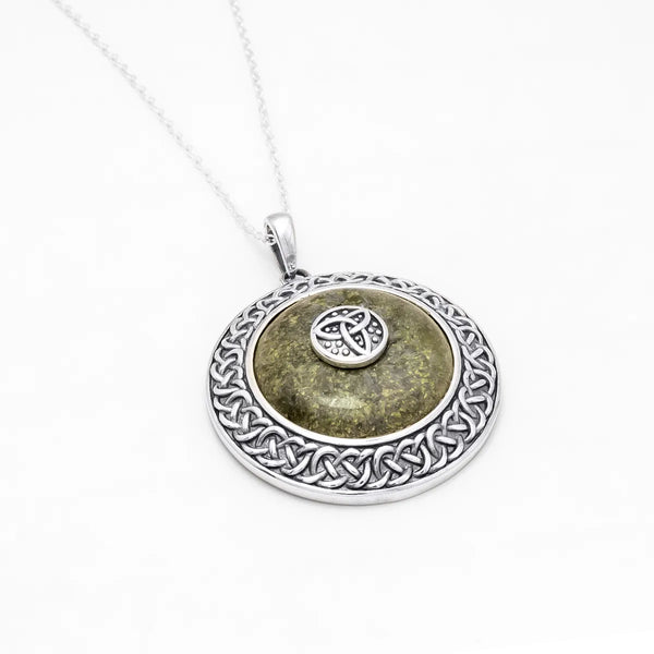 Connemara Marble Trinity Knot Pendant