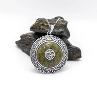 Connemara Marble Trinity Knot Pendant