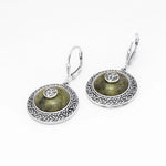 Connemara Marble Trinity Knot Earrings