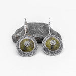 Connemara Marble Trinity Knot Earrings
