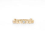 Triple Gemstone Claddagh Ring
