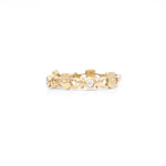 Triple Gemstone Claddagh Ring