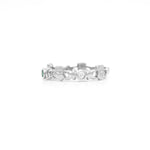 Triple Gemstone Claddagh Ring