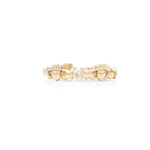 Triple Gemstone Claddagh Ring
