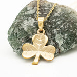 Gold Shamrock Necklace