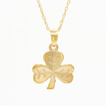 Gold Shamrock Necklace