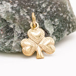 9K Gold Irish Shamrock Charm