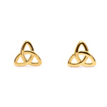 Gold Trinity Knot Stud Earrings