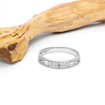 Celtic Trinity Knot Ring Set with Precious Gemstones