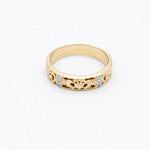 Ladies Gold Diamond Claddagh Celtic Knot Ring