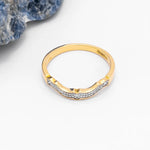 Gold Diamond Fitted Wedding Band