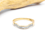 Gold Diamond Fitted Wedding Band