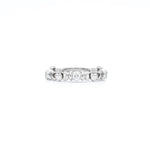 Triple Gemstone Claddagh Ring