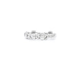 Triple Gemstone Claddagh Ring