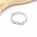 Triple Gemstone Claddagh Ring