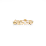 Triple Gemstone Claddagh Ring