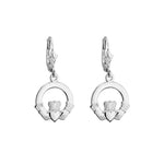 Gold Claddagh Drop Earrings