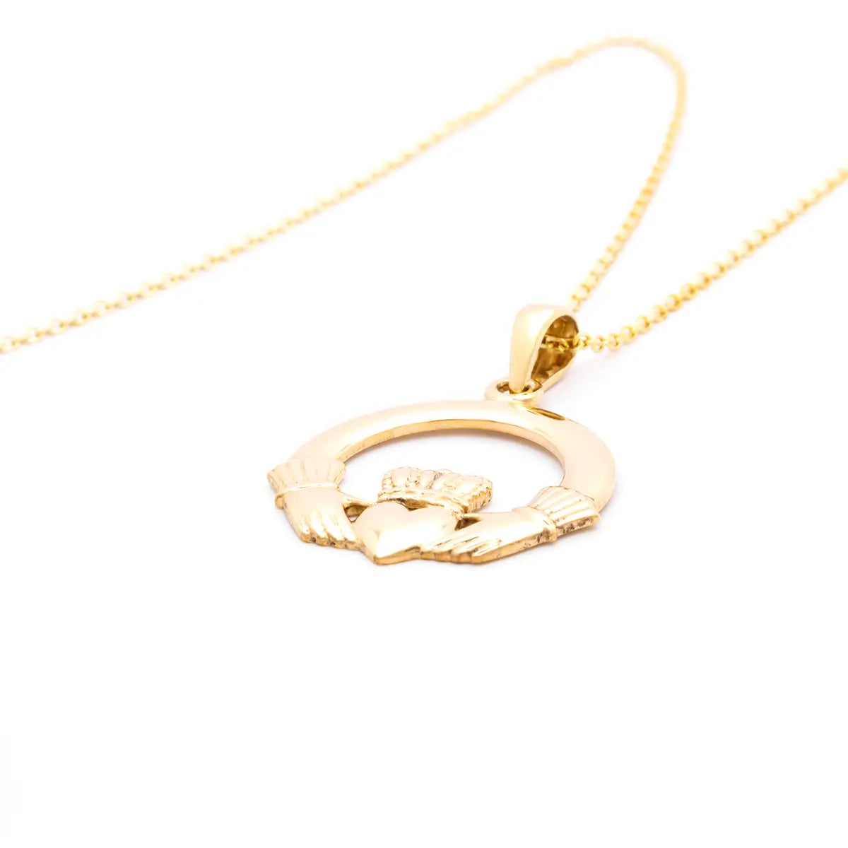 Gold Claddagh Necklace – view 7