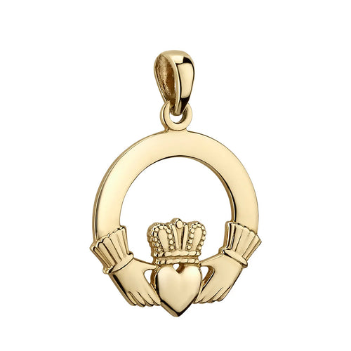 Gold Claddagh Charm