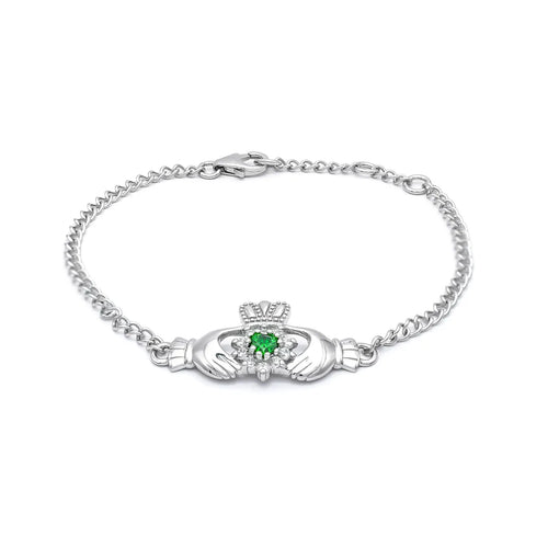 Sterling Silver Claddagh Bracelet