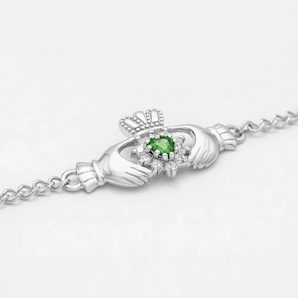 Sterling Silver Claddagh Bracelet