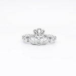 Birthstone Claddagh Ring - Love, Loyalty, Friendship