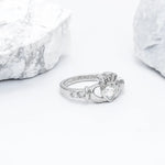 Birthstone Claddagh Ring - Love, Loyalty, Friendship
