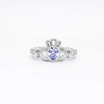 Birthstone Claddagh Ring - Love, Loyalty, Friendship