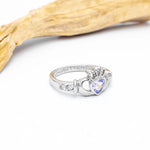 Birthstone Claddagh Ring - Love, Loyalty, Friendship