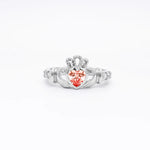 Birthstone Claddagh Ring - Love, Loyalty, Friendship