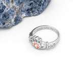 Birthstone Claddagh Ring - Love, Loyalty, Friendship