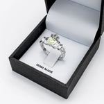 Birthstone Claddagh Ring - Love, Loyalty, Friendship