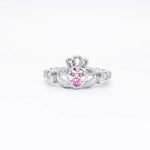 Birthstone Claddagh Ring - Love, Loyalty, Friendship